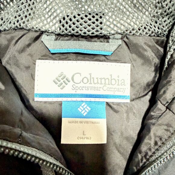 COLUMBIA NWOT Boys Watertight Jacket Rain Coat Black Size Large - Picture 6 of 10